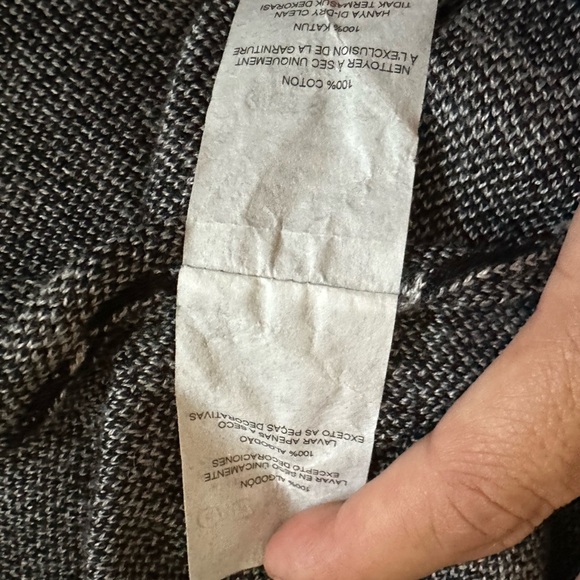 ARMANI EXCHANGE Black Gray Leopard Face Knit Pullover  Top M, Rare, Preppy, Logo - Picture 8 of 12